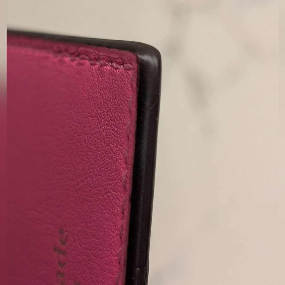 Kate Spade Leather Pouch with Mirror Heart - EUC - Pink - Picture 10 of 11